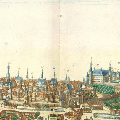 Historical city map  Test product horizontal 3 sizes