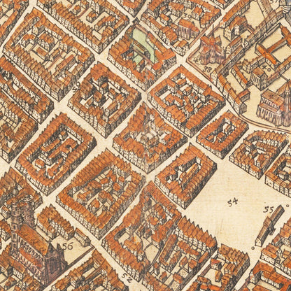 Historical city map  Test product horizontal 3 sizes