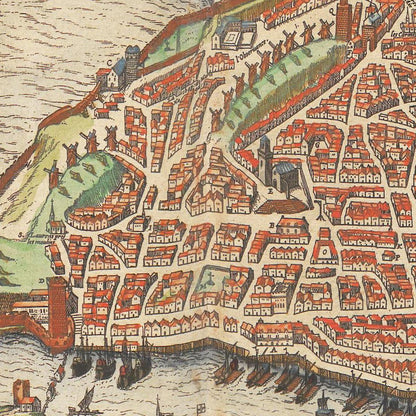 Historical city map  Test product horizontal 3 sizes