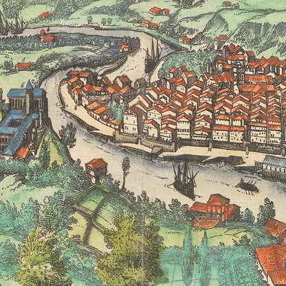 Historical city map  Test product horizontal 3 sizes