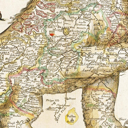 Historical city map  Test product horizontal 3 sizes