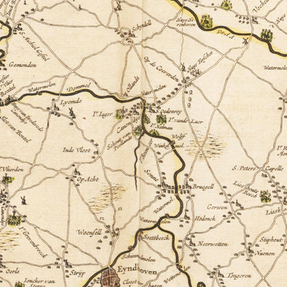 Historical city map  Test product horizontal 3 sizes