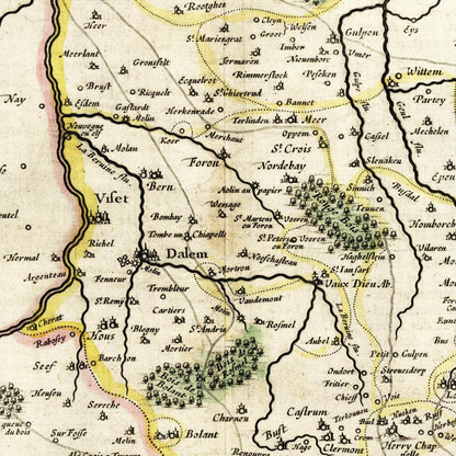 Historical city map  Test product horizontal 3 sizes
