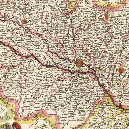 Historical city map  Test product horizontal 3 sizes