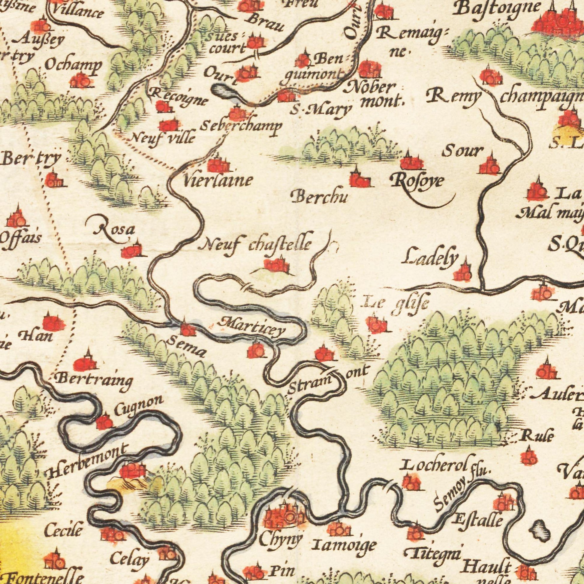 Historische Landkarte Luxemburg um 1609 - Kartenhandlung Rothert