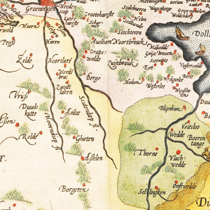 Historical city map  Test product horizontal 3 sizes