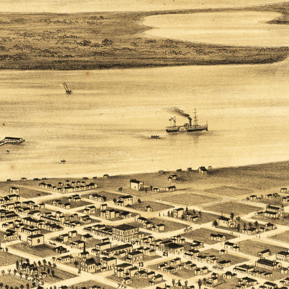 Historical city map  Test product horizontal 3 sizes