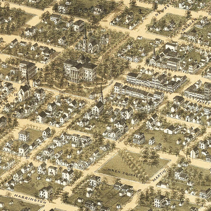 Historical city map  Test product horizontal 3 sizes