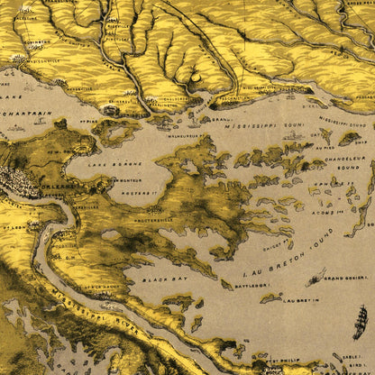 Historical city map  Test product horizontal 3 sizes