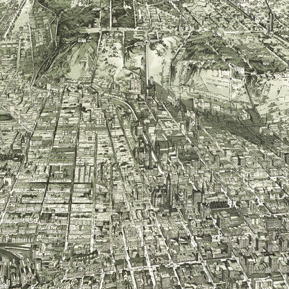 Historical city map  Test product horizontal 3 sizes