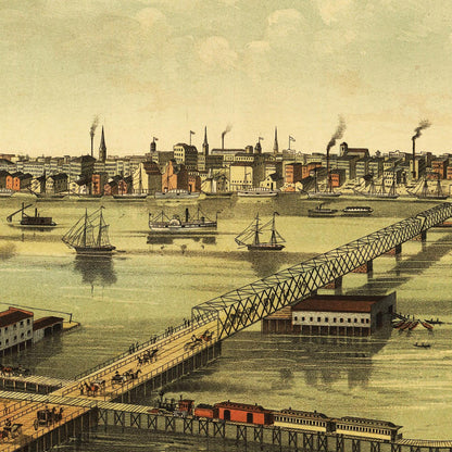 Historical city map  Test product horizontal 3 sizes