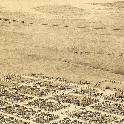 Historical city map  Test product horizontal 3 sizes