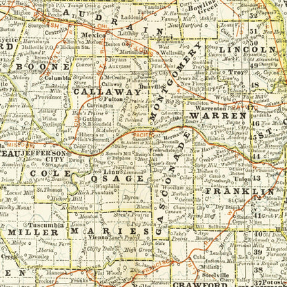 Historical city map  Test product horizontal 3 sizes