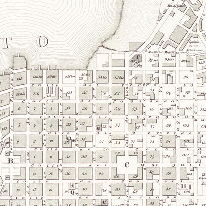 Historical city map  Test product horizontal 3 sizes