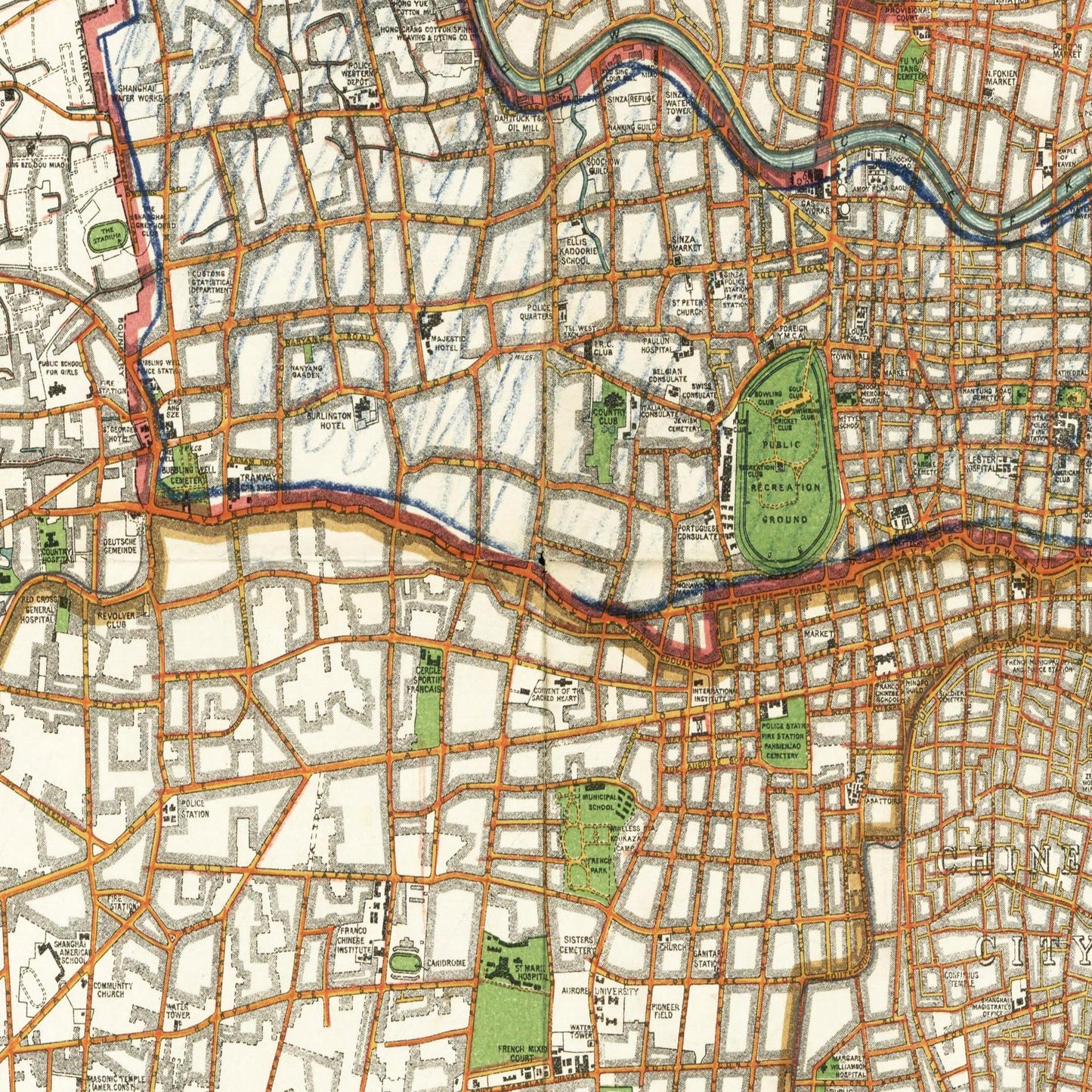 Historical city map  Test product horizontal 3 sizes