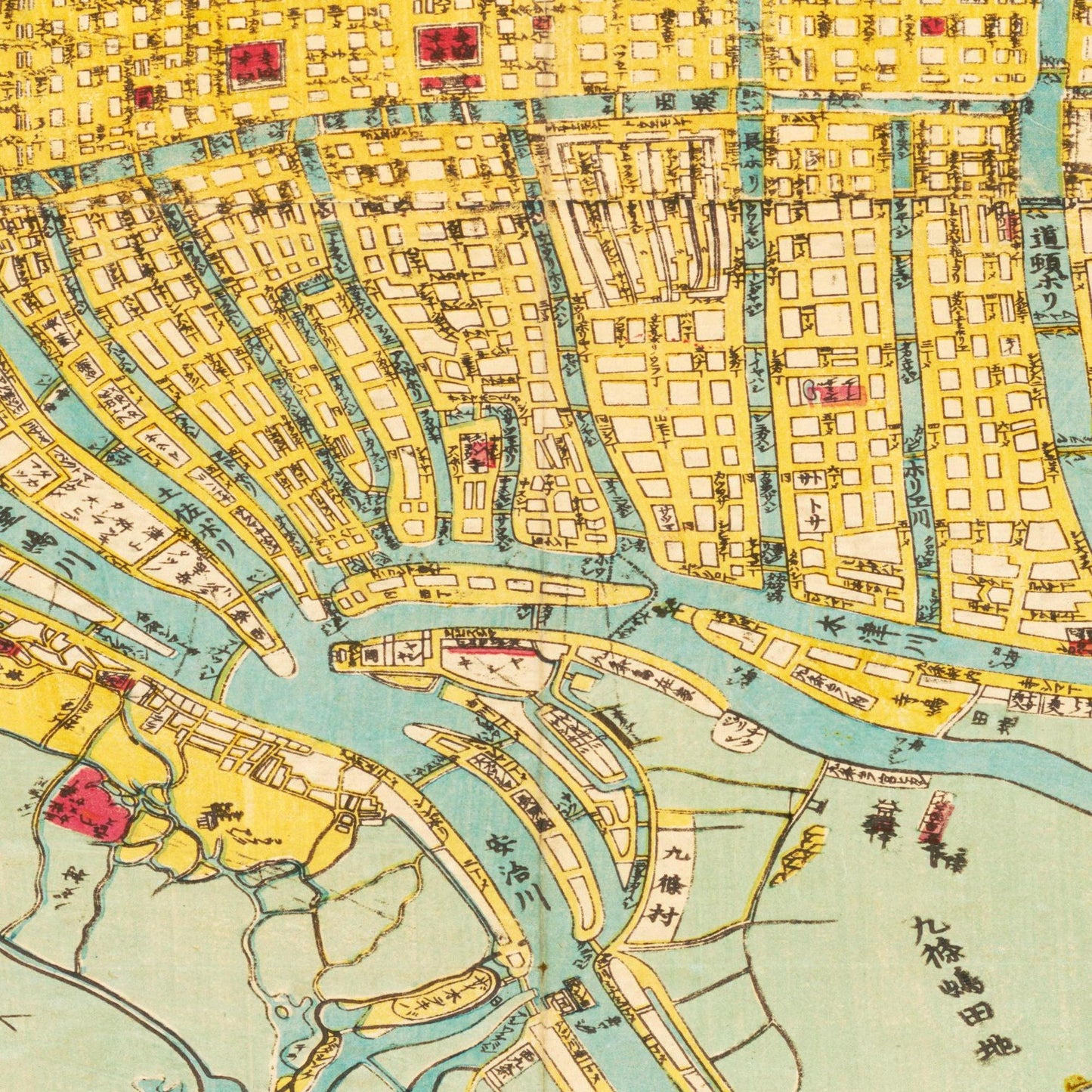Historical city map  Test product horizontal 3 sizes