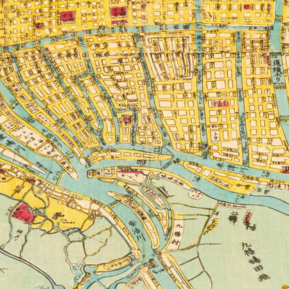 Historical city map  Test product horizontal 3 sizes