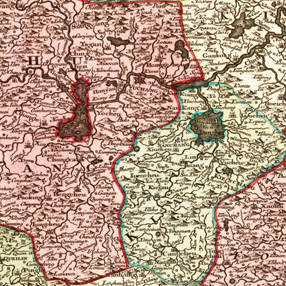 Historical city map  Test product horizontal 3 sizes