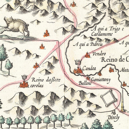 Historical city map  Test product horizontal 3 sizes