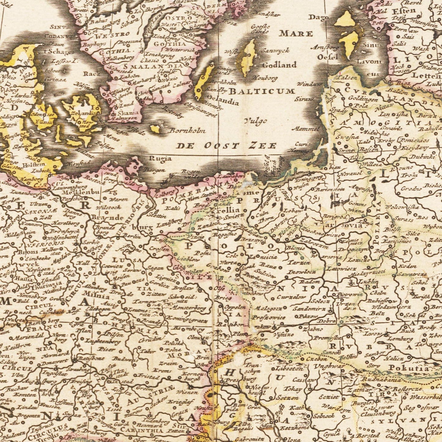 Historical city map  Test product horizontal 3 sizes