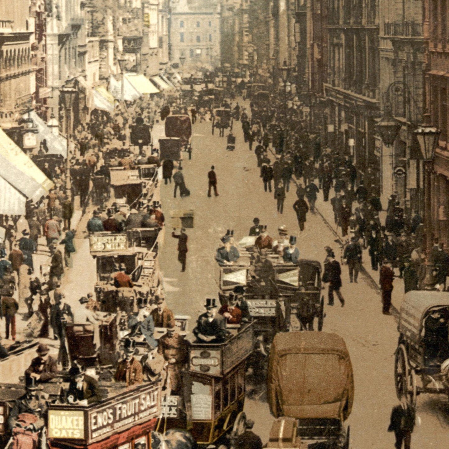Historische Ansicht London Cheapside um 1895