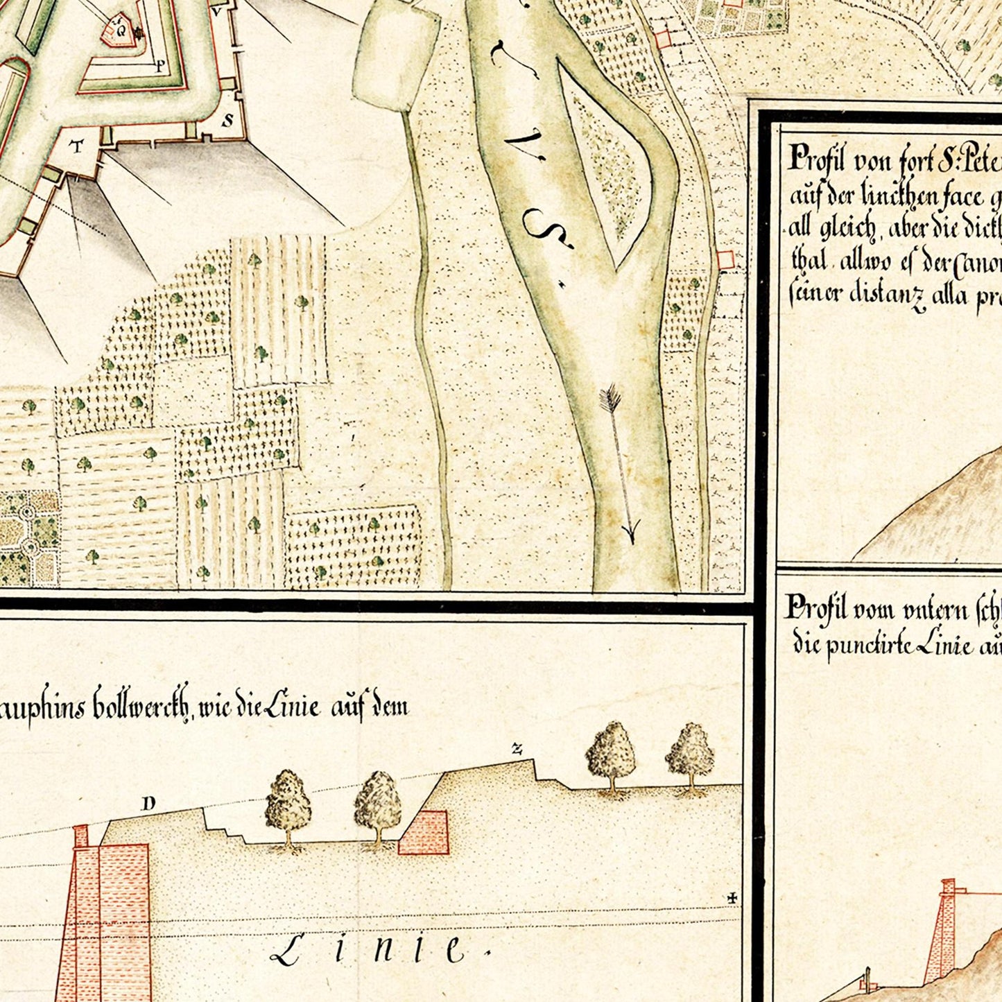 Historical city map  Test product horizontal 3 sizes