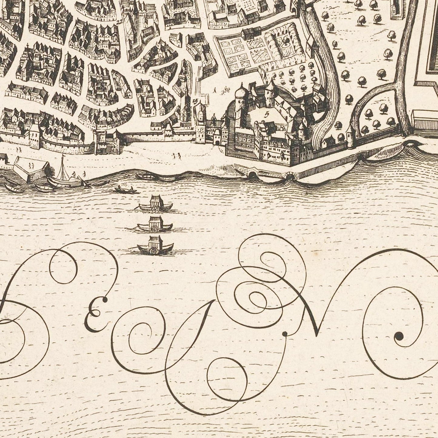 Historischer Stadtplan Mainz um 1670