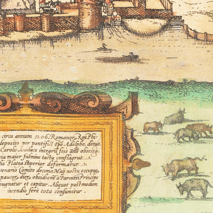 Historical city map  Test product horizontal 3 sizes