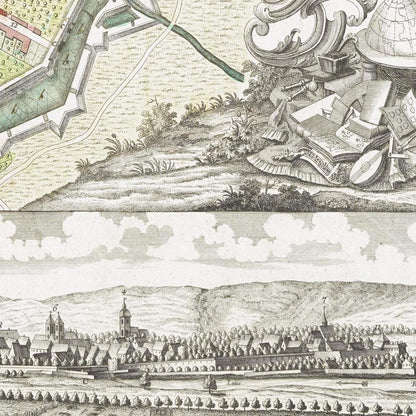 Historical city map  Test product horizontal 3 sizes