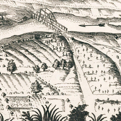 Historical city map  Test product horizontal 3 sizes