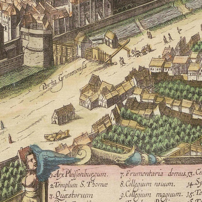 Historical city map  Test product horizontal 3 sizes