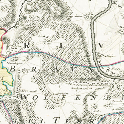 Historical city map  Test product horizontal 3 sizes