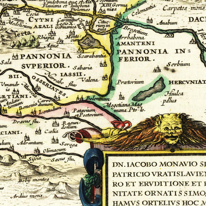 Historical city map  Test product horizontal 3 sizes