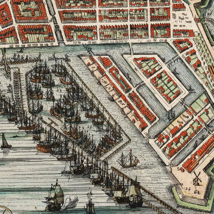 Historischer Stadtplan Amsterdam um 1649