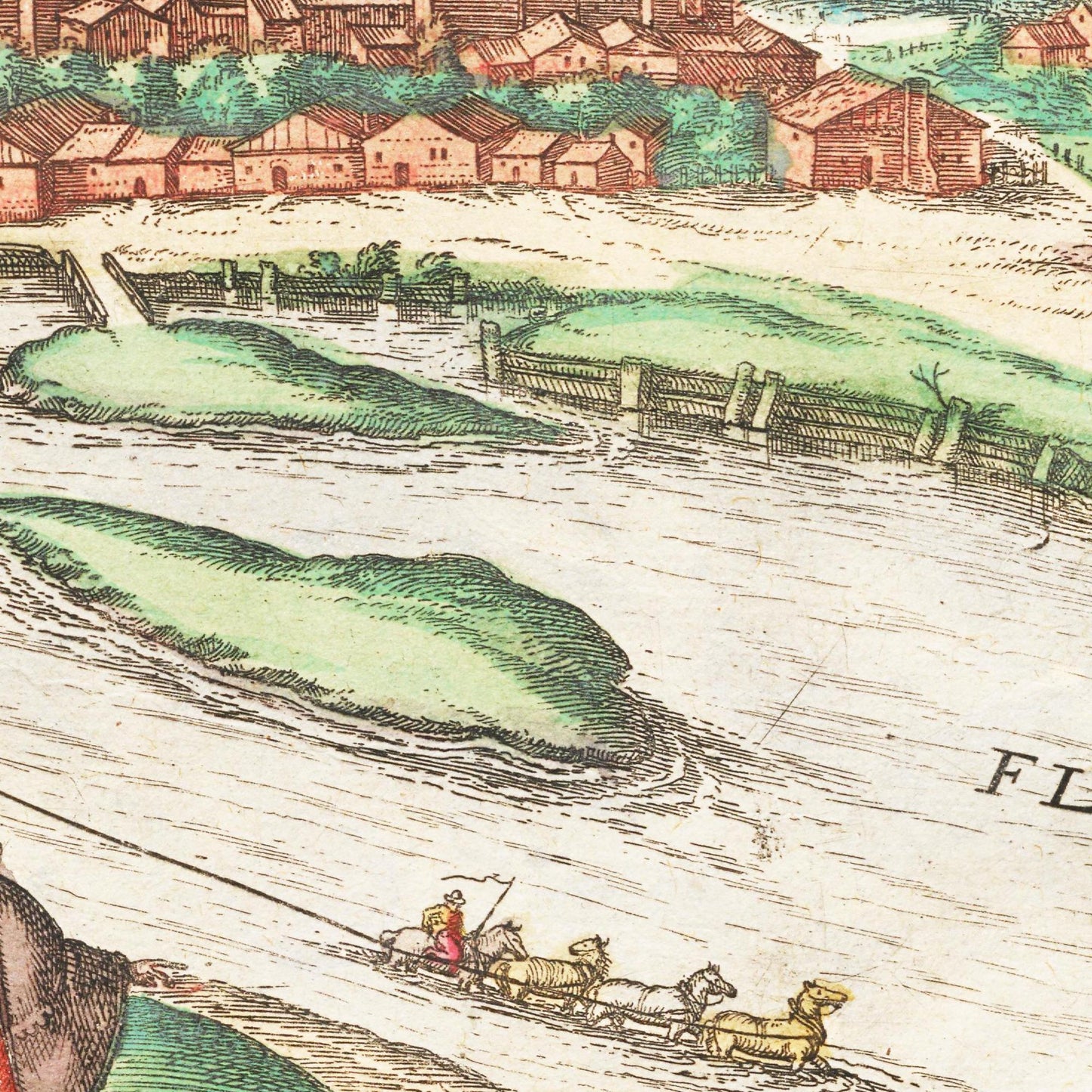 Historical city map  Test product horizontal 3 sizes