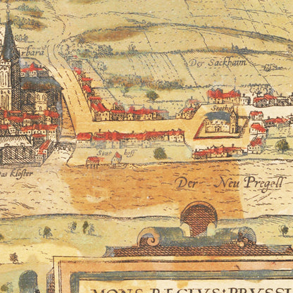 Historical city map  Test product horizontal 3 sizes