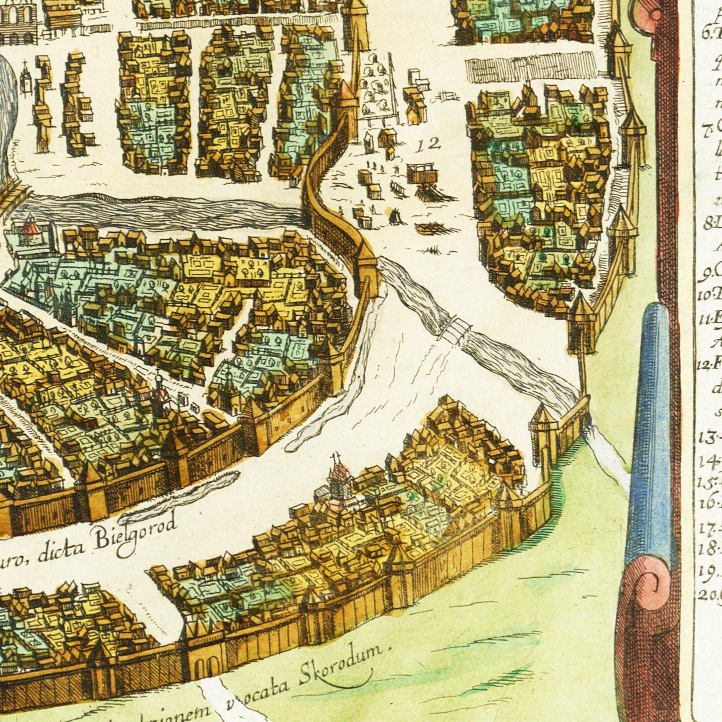 Historical city map  Test product horizontal 3 sizes