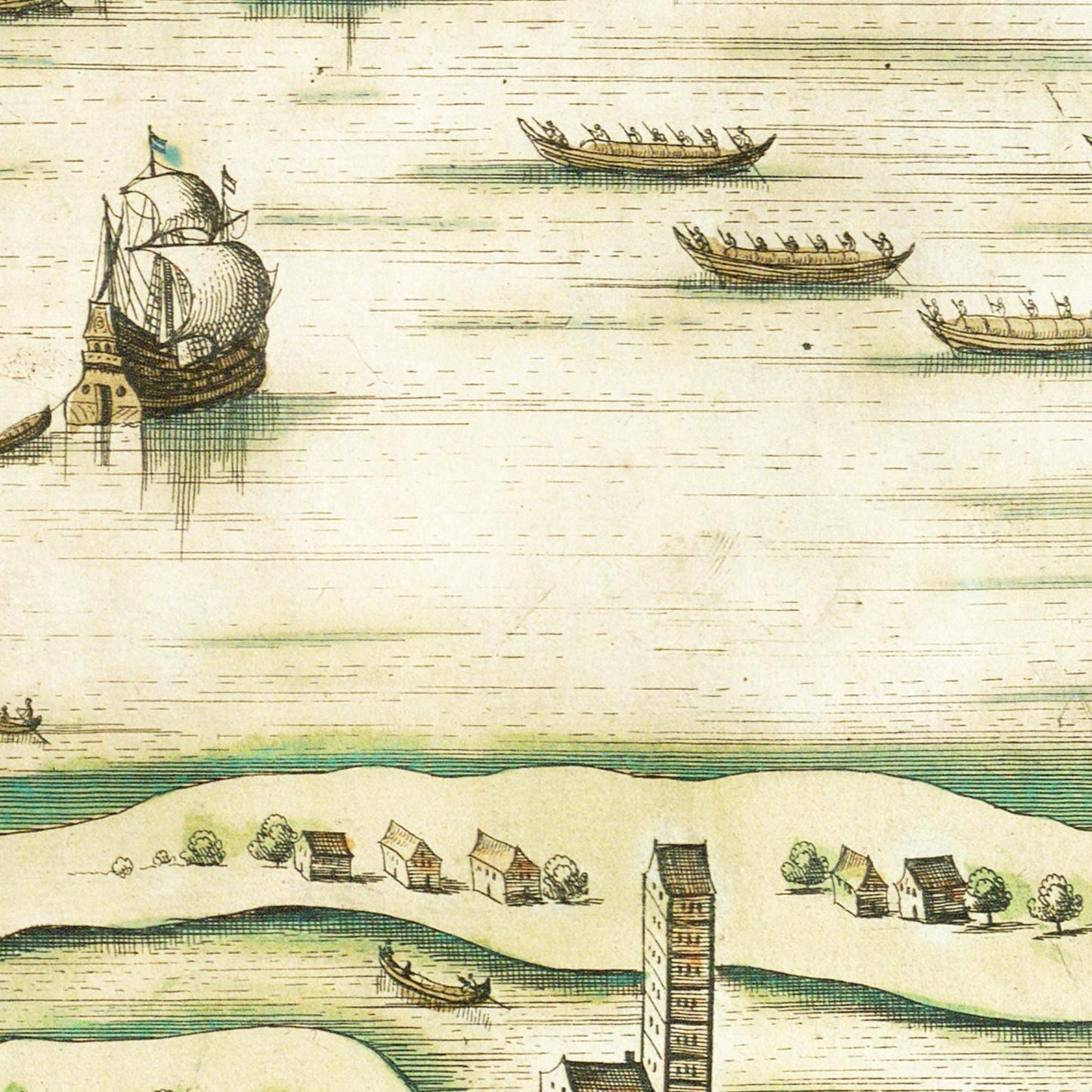 Historical city map  Test product horizontal 3 sizes