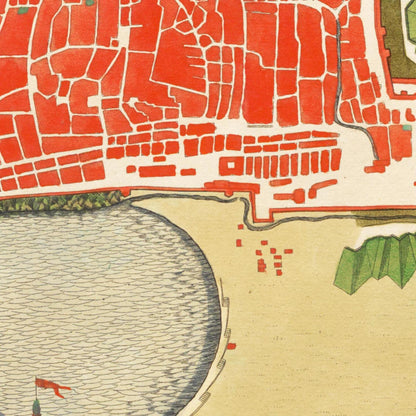 Historical city map  Test product horizontal 3 sizes