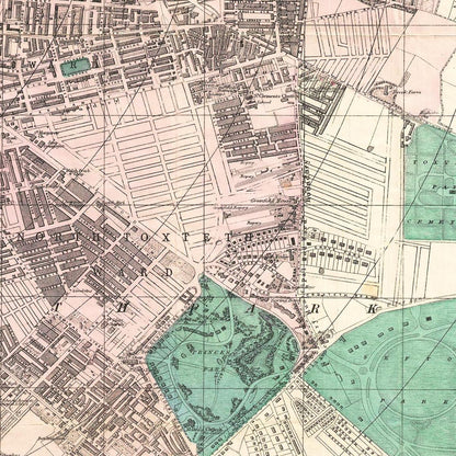 Historical city map  Test product horizontal 3 sizes