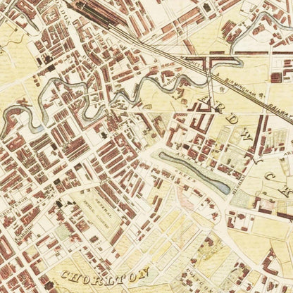 Historical city map  Test product horizontal 3 sizes