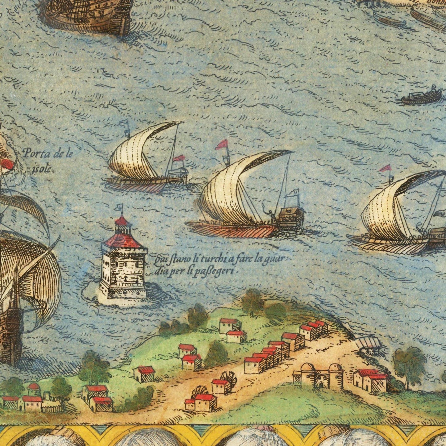 Historical city map  Test product horizontal 3 sizes