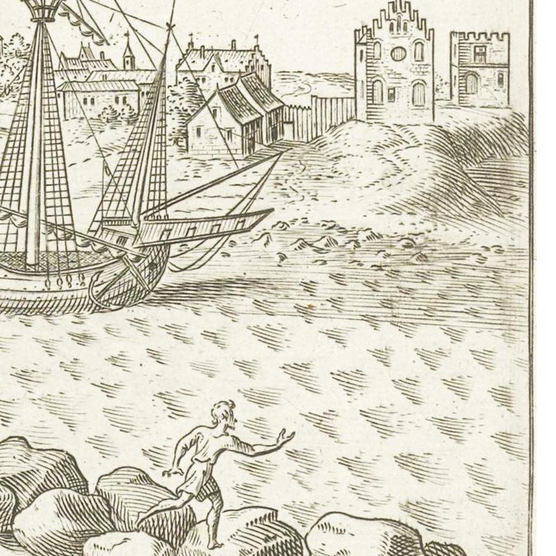 Historische Stadtansicht Kopenhagen um 1588