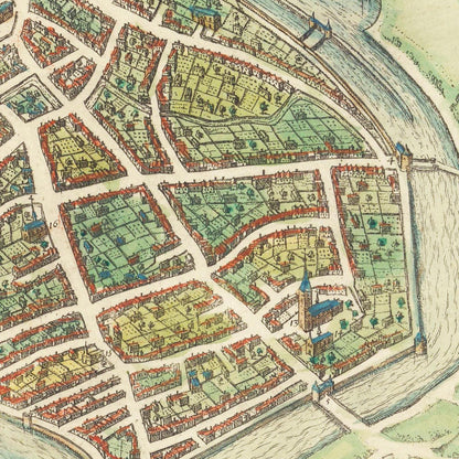 Historical city map  Test product horizontal 3 sizes