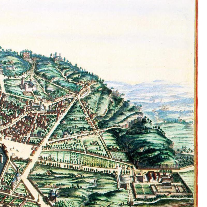Historische Stadtansicht Neapel um 1690