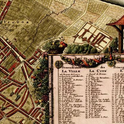 Historical city map  Test product horizontal 3 sizes