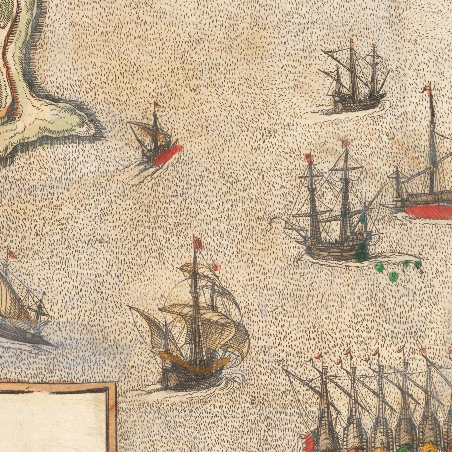 Historischer Stadtplan Palermo um 1592