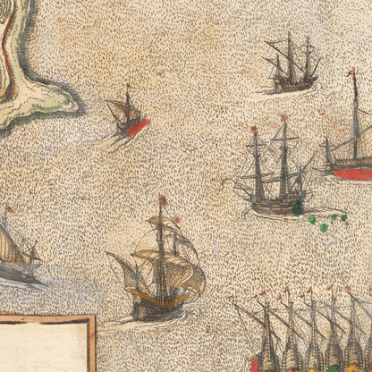 Historischer Stadtplan Palermo um 1592