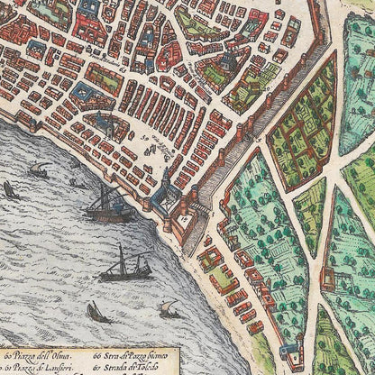 Historical city map  Test product horizontal 3 sizes