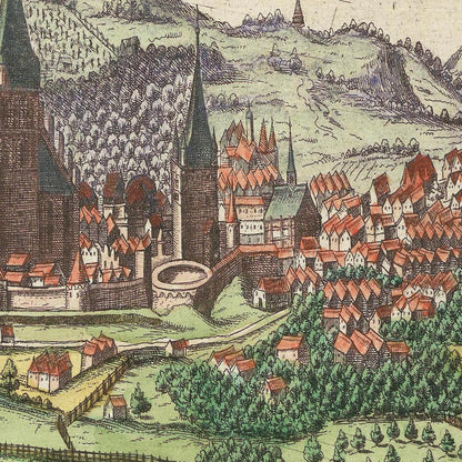 Historical city map  Test product horizontal 3 sizes